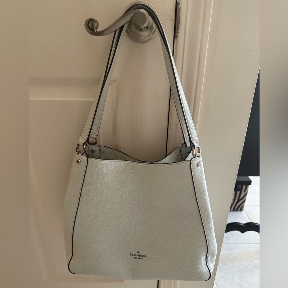 Kate Spade pebble leather white purse